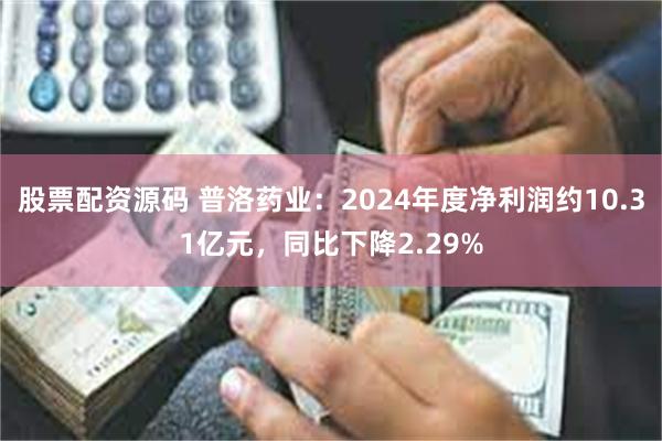 股票配资源码 普洛药业：2024年度净利润约10.31亿元，同比下降2.29%
