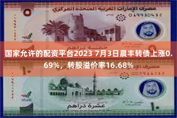 国家允许的配资平台2023 7月3日晨丰转债上涨0.69%，转股溢价率16.68%